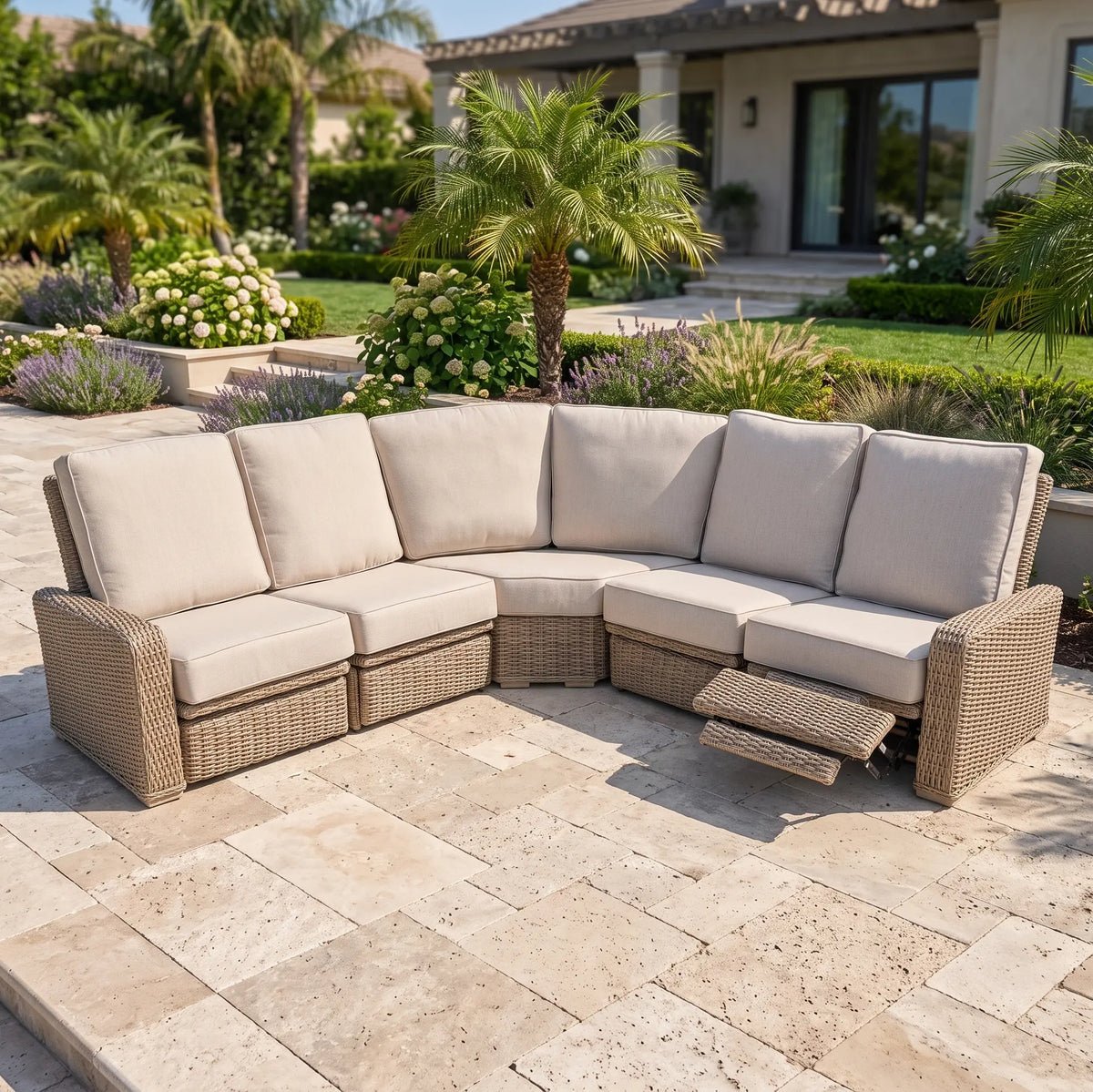 Naples 5 Piece Reclining Sectional Group