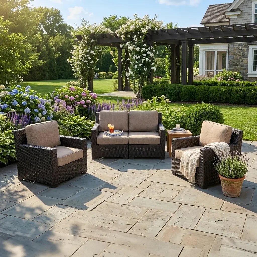 St. Kitts 3 Piece Loveseat Group – Mirage Latte