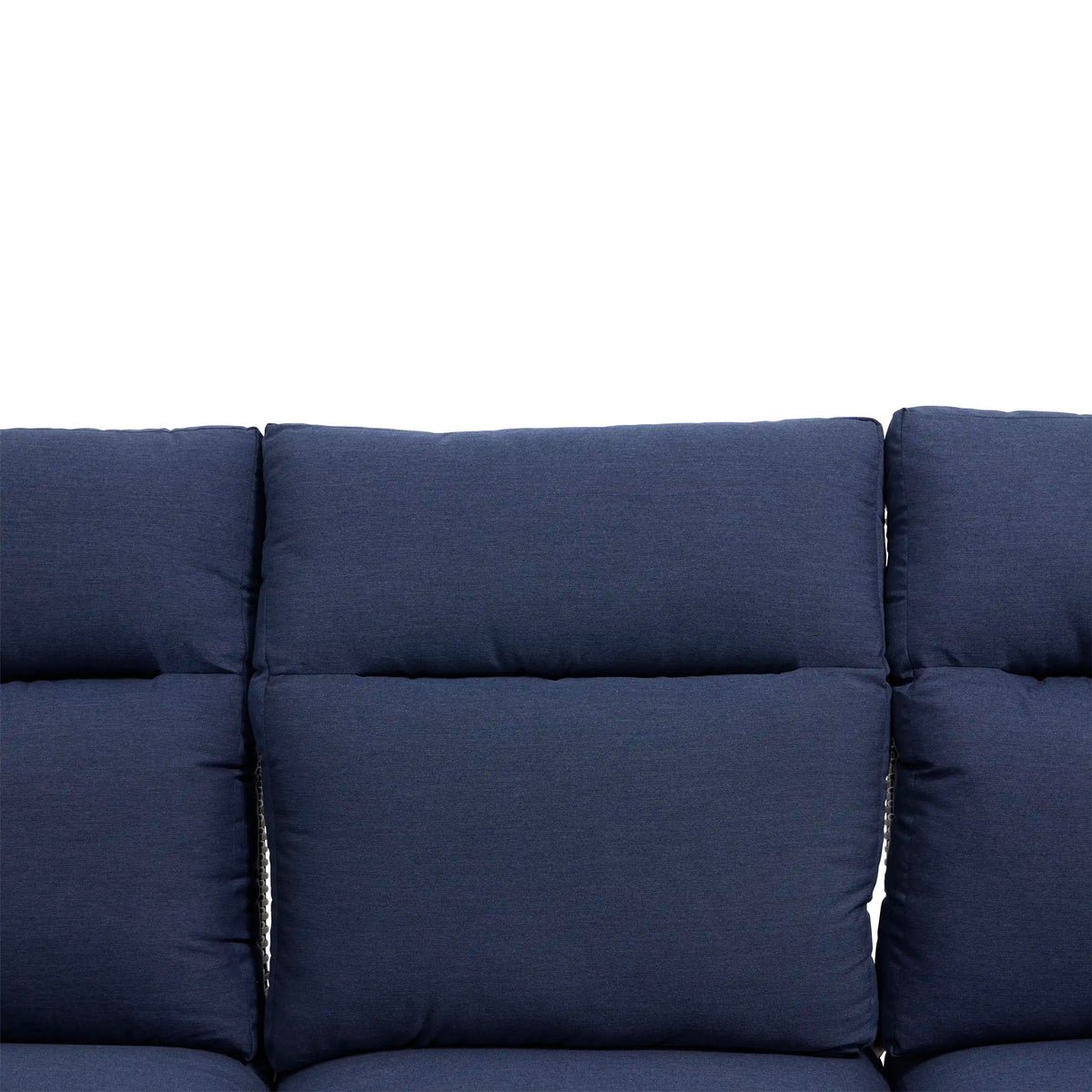 Ellis Reclining 3 Piece Sofa Group - Indigo Acrylic - Image 7