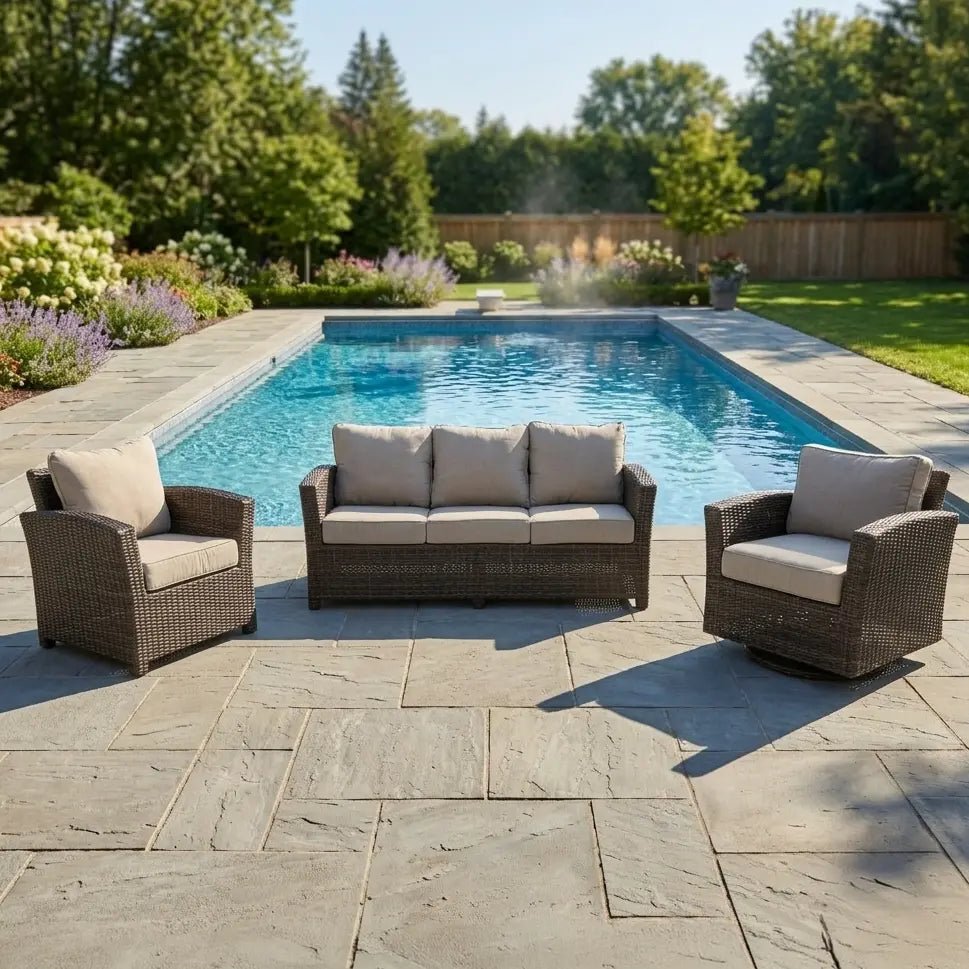 Ellis 3 Piece Sofa Group – Dove Acrylic