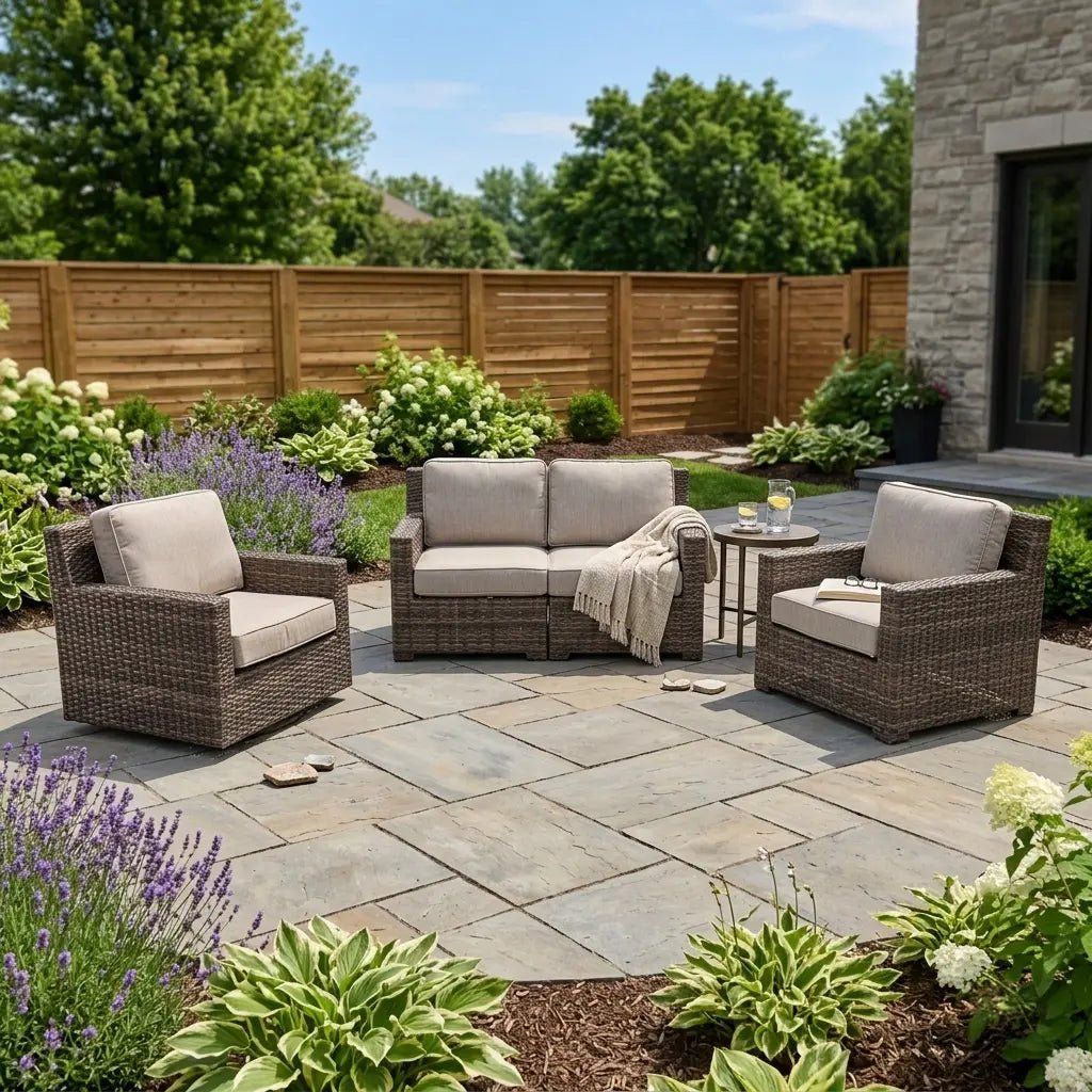 St. Kitts Grey 3 Piece Loveseat Group – Makar Oyster