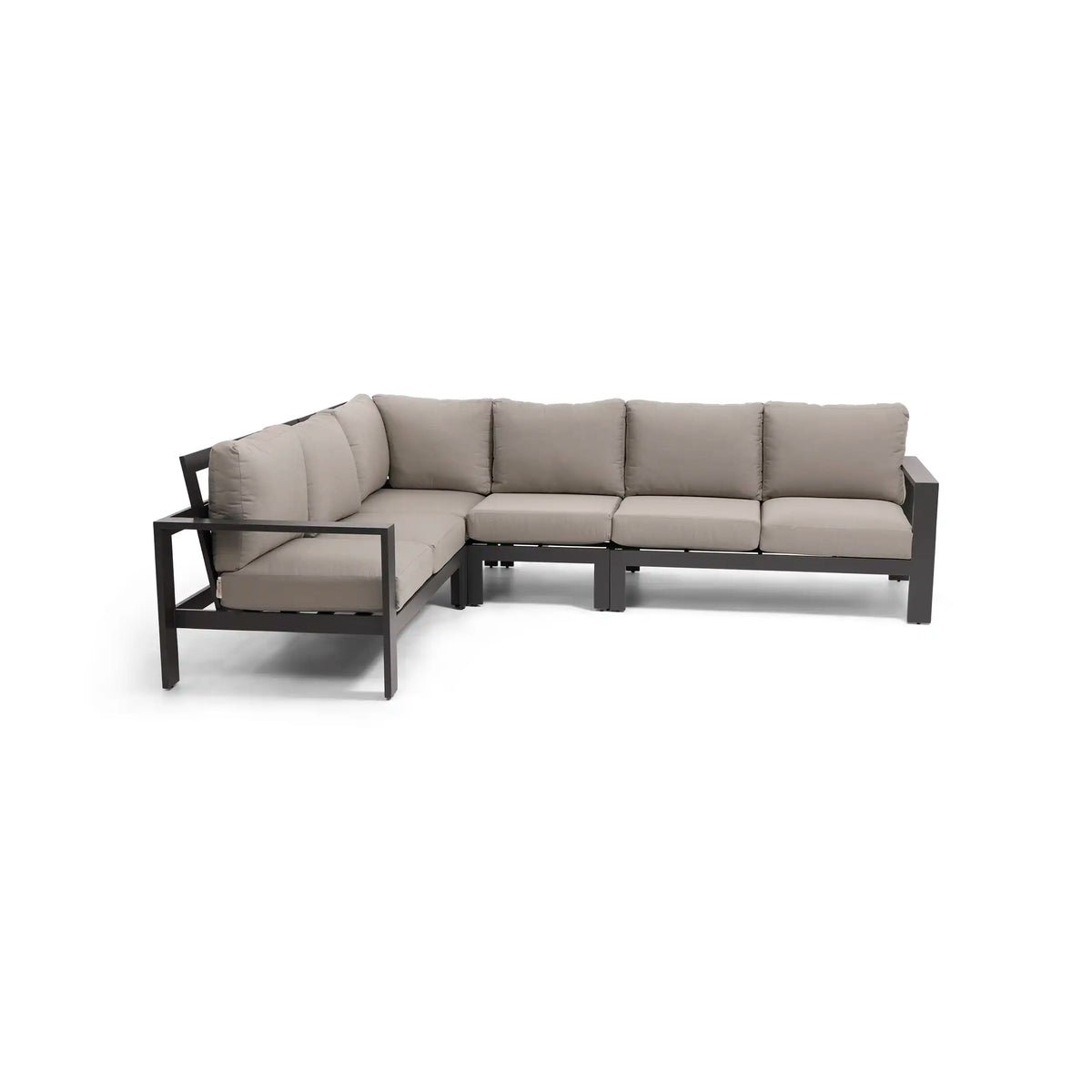 Sutton Grey 4 Piece Sectional Group - Dove - Image 3