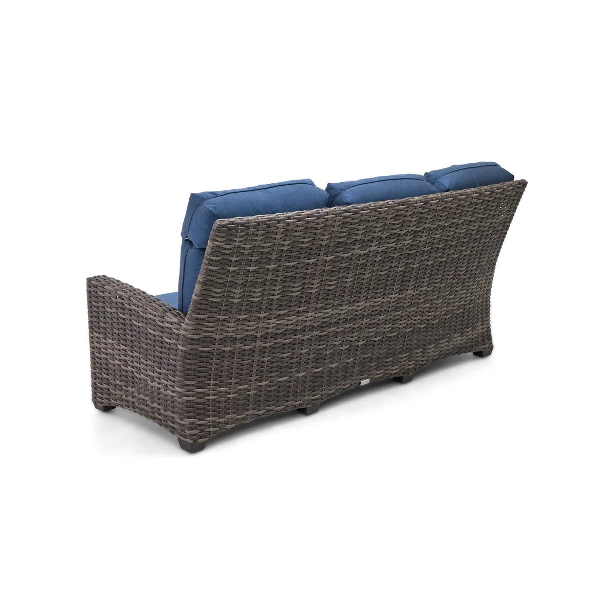 Grey Kampala 5 Piece Sofa Firepit Chat Group - Lifeguard Lapis Indigo - Image 8