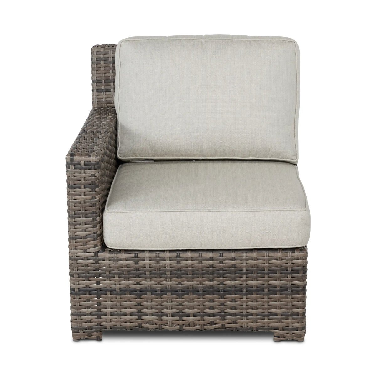 St. Kitts Grey 8 Piece Sectional Firepit Chat Group - Swimmer Oyster - Image 15