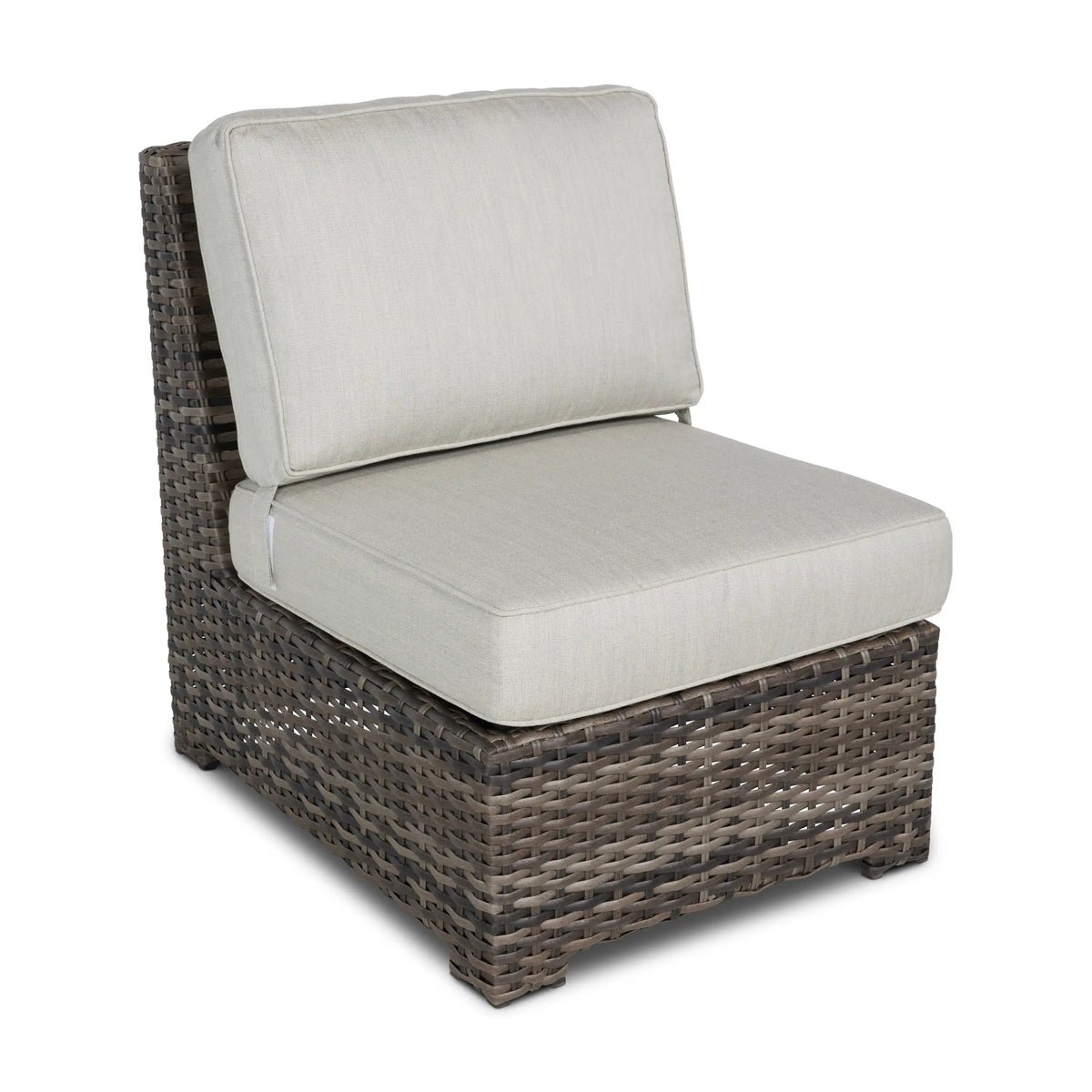St. Kitts Grey 8 Piece Sectional Firepit Chat Group - Swimmer Oyster - Image 10