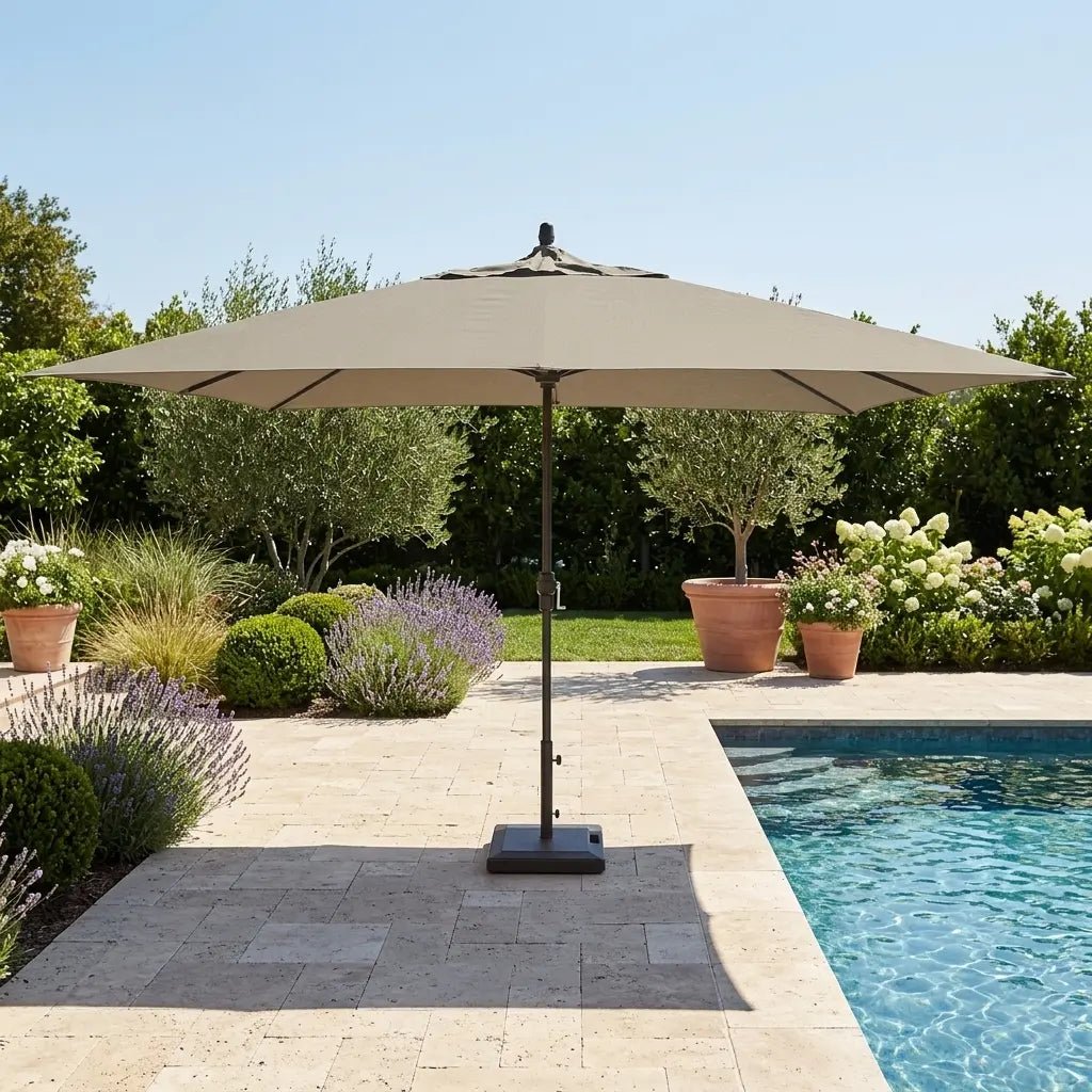 8’x11′ Designer Umbrella – Heather Beige