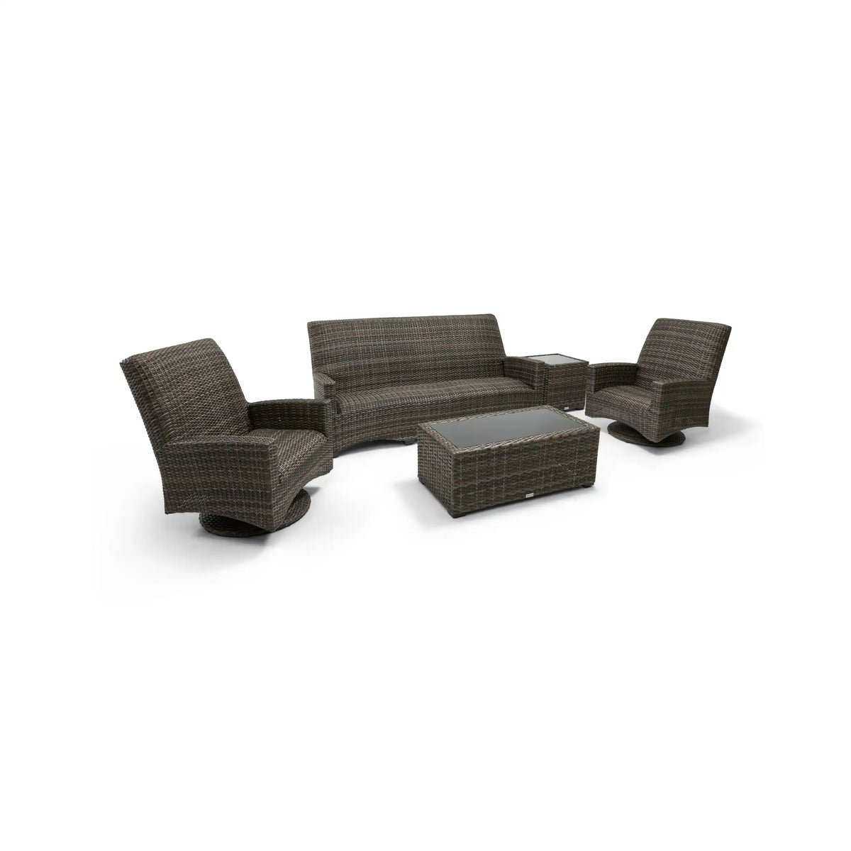 Grey Kampala 5 Piece QDF Sofa Chat Group - Image 3