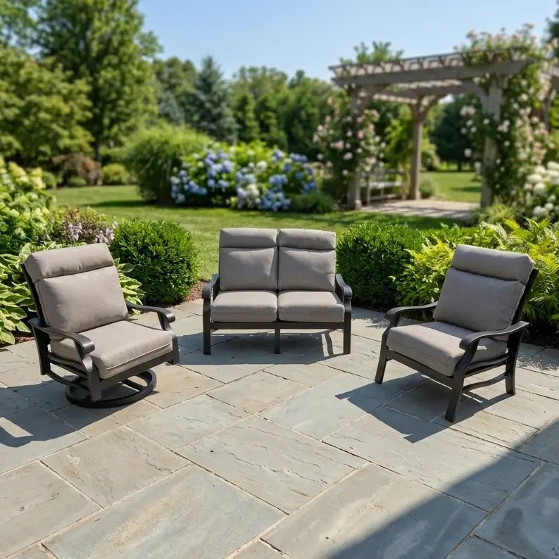 Stirling 3 Piece Loveseat Group – Makar Oyster