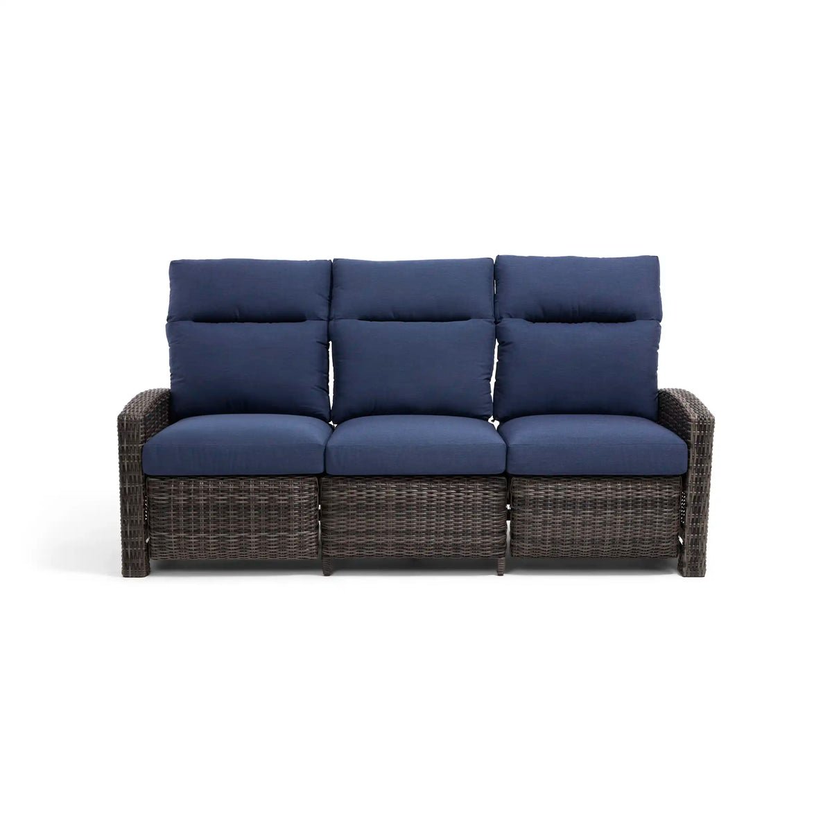 Ellis Reclining 3 Piece Sofa Group - Indigo Acrylic - Image 5