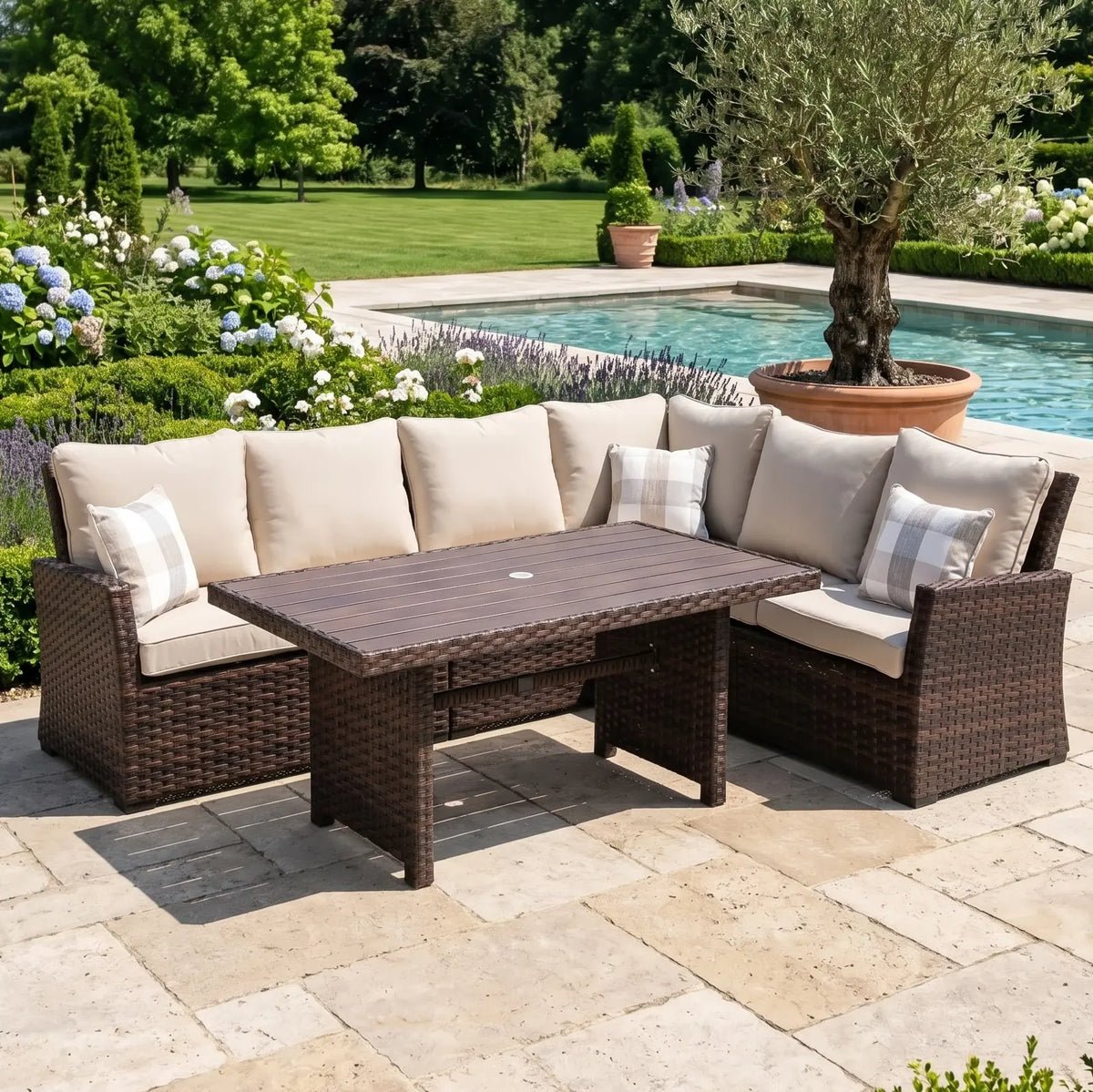 Arcadia Brown 3 Piece Sectional Group