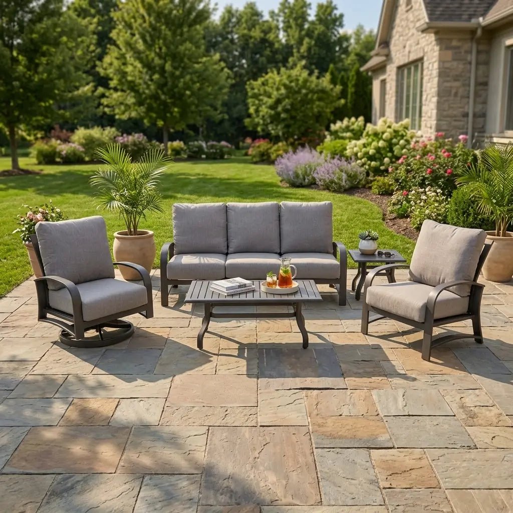 Wakefield 5 Piece Sofa Chat Group – Barbados Fog