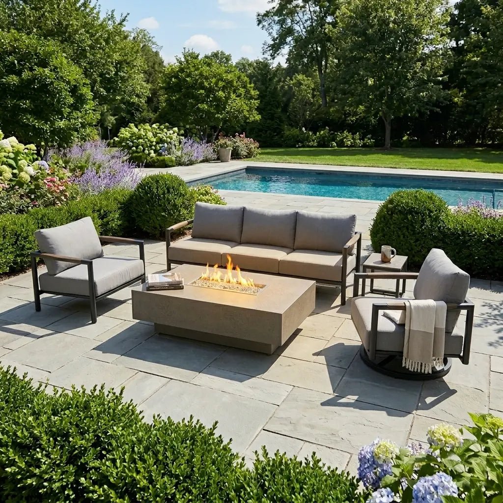Mesa 5 Piece Sofa Firepit Chat Group