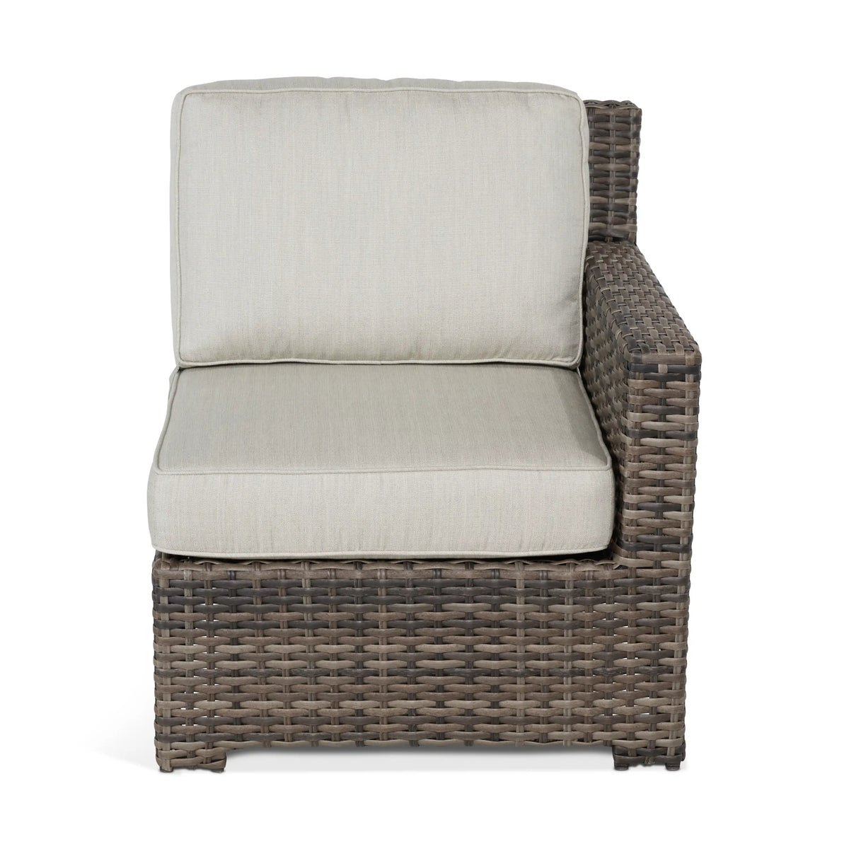 St. Kitts Grey 8 Piece Sectional Firepit Chat Group - Swimmer Oyster - Image 13