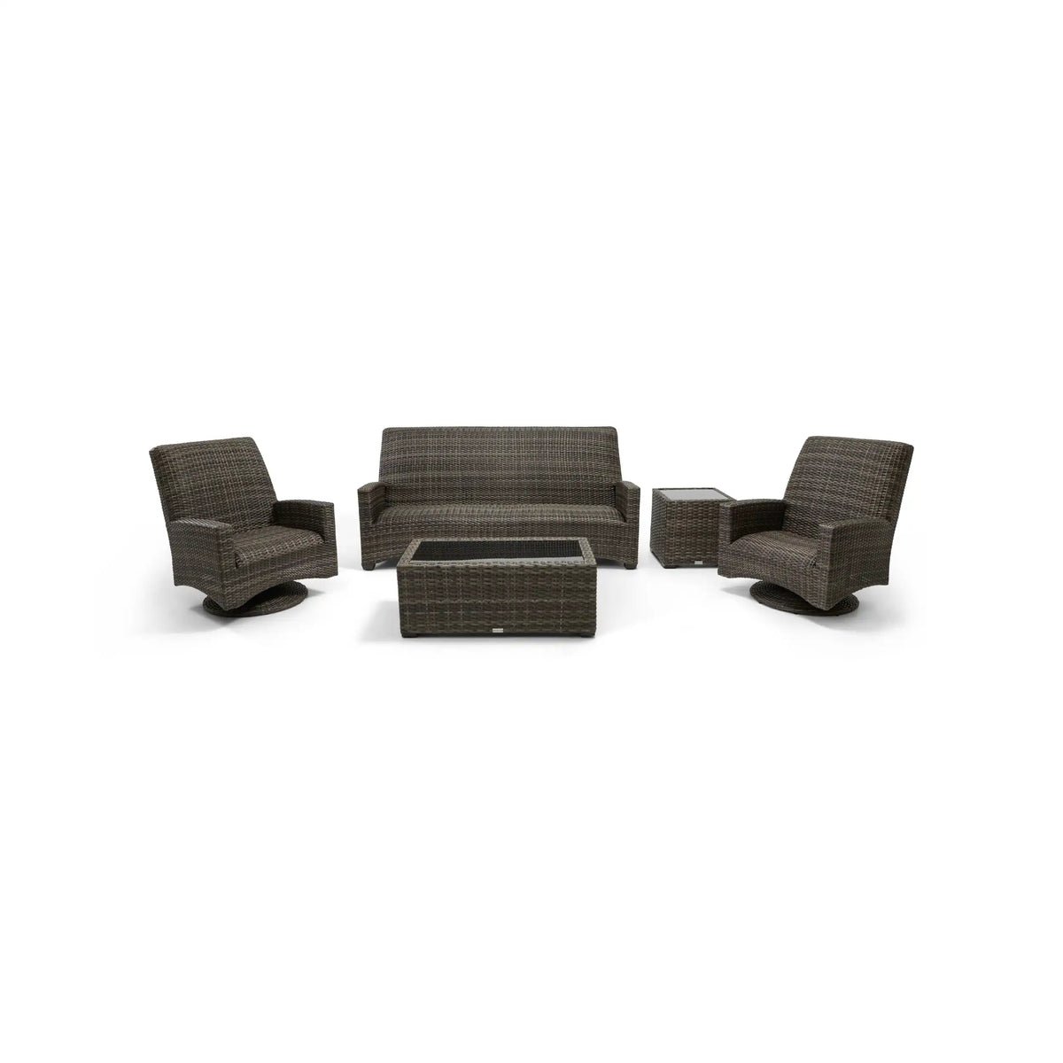 Grey Kampala 5 Piece QDF Sofa Chat Group