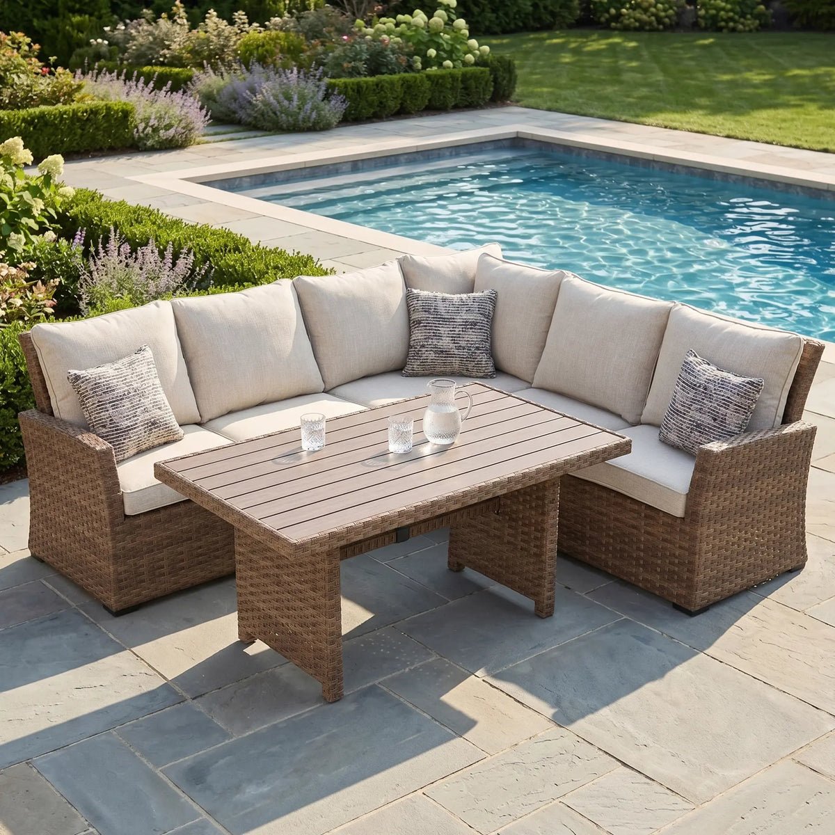 Arcadia Driftwood 3 Piece Sectional Group