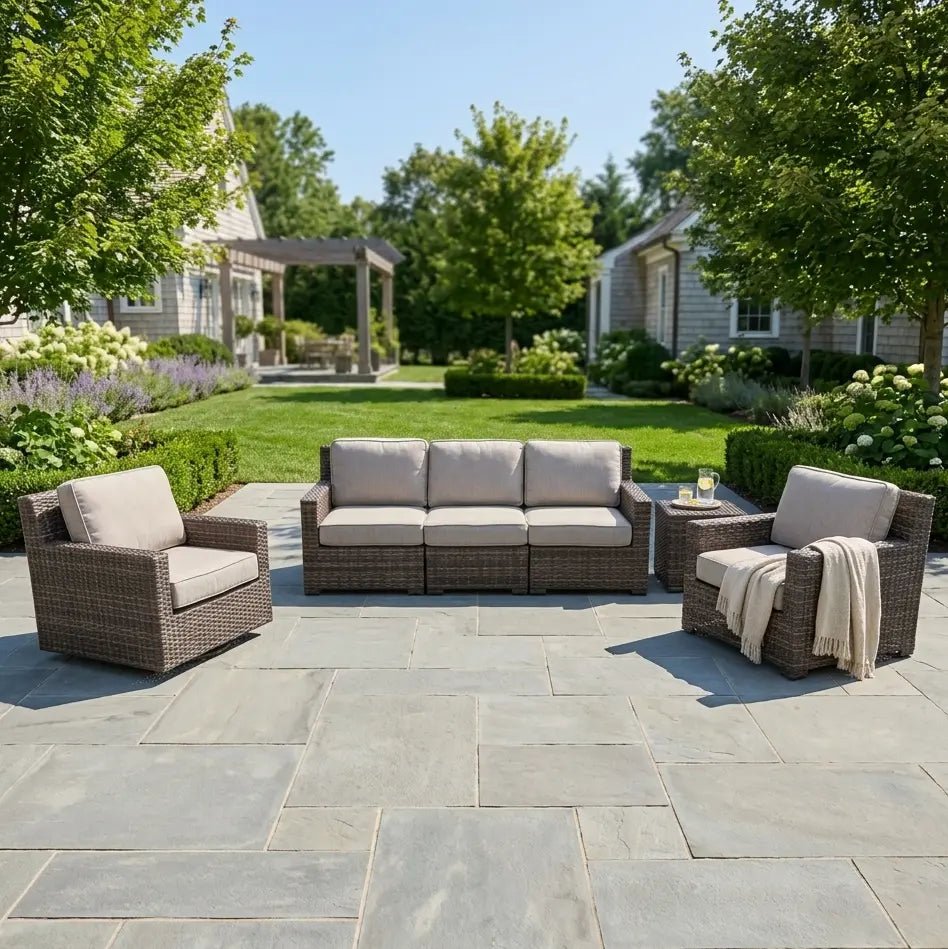 St. Kitts Grey 3 Piece Sofa Group – Makar Oyster