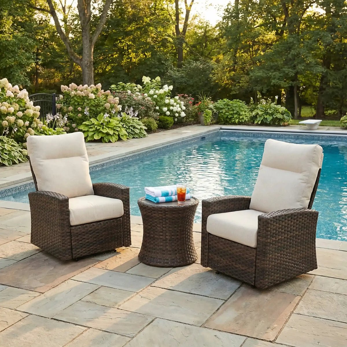 Arcadia 3 Piece Recliner Group – Dark Brown